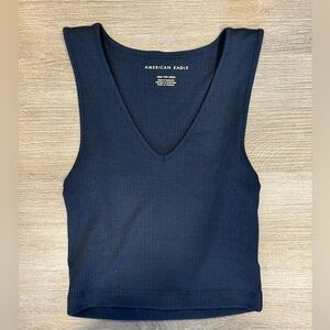 American eagle V-neck crop tank